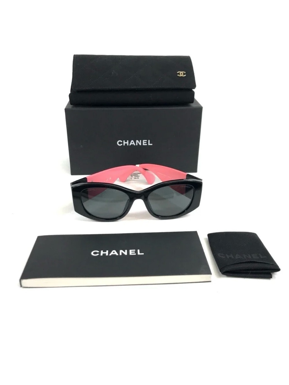 Chanel Pink/Black CH5524A 535/S4 Sunglasses  New Display glasses comes with COA
